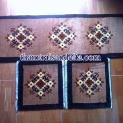 thảm trải ghế gỗ len dệt tay